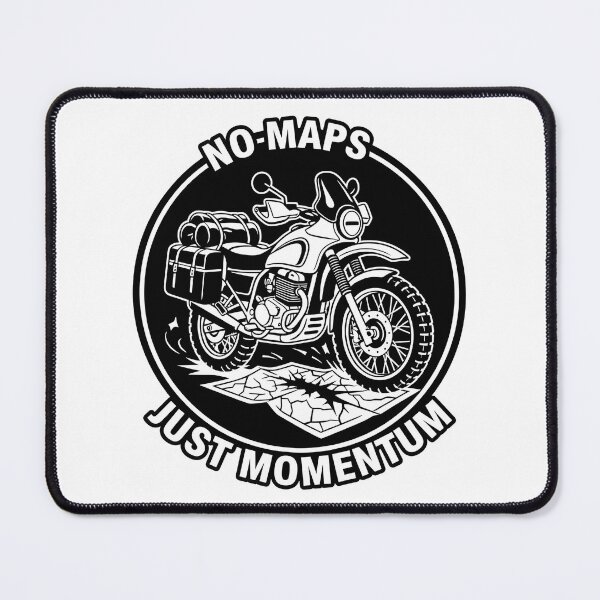 Item preview, Adventure Touring Motorcycle Momentum Exploration Rider Emblem designed and sold by Azeedora.