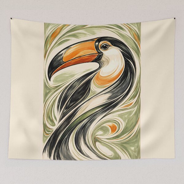 Item preview, Vibrant Toucan Portrait designed and sold by cuprum.