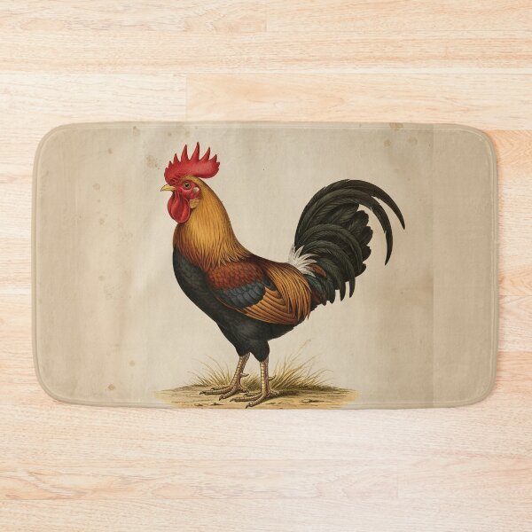Item preview, Vintage Rooster Art Print – Brown Leghorn Cock Illustration – Antique French Country Decor – Farmhouse Bird Poster – Coq Leghorn Brun designed and sold by Jeeklsdotcom.
