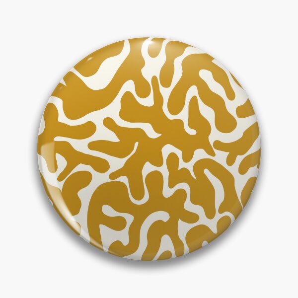 Item preview,  Yellow Ochre Organic Shapes Camouflage Abstract Pattern designed and sold by artievarudzite.