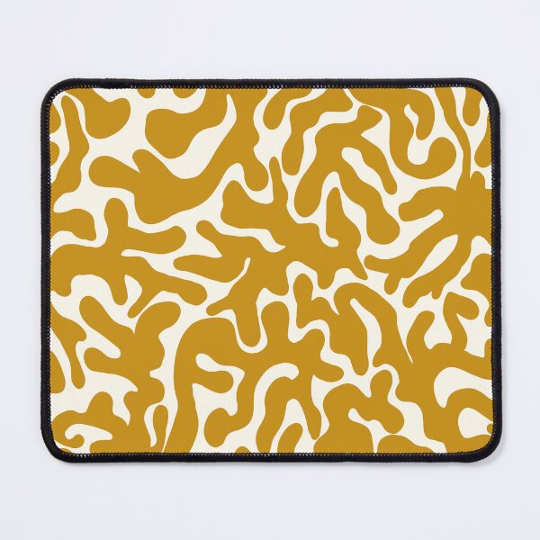 Item preview, Yellow Ochre Organic Shapes Camouflage Abstract Pattern designed and sold by artievarudzite.