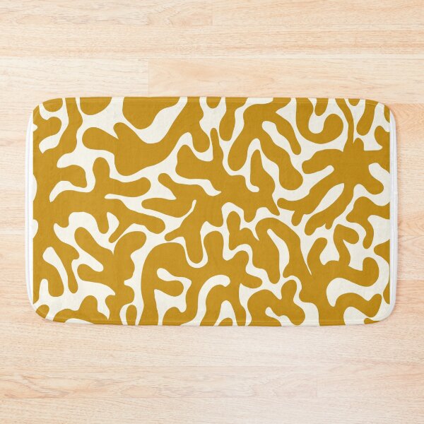 Item preview,  Yellow Ochre Organic Shapes Camouflage Abstract Pattern designed and sold by artievarudzite.