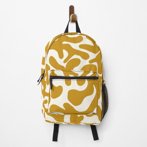 Item preview, Yellow Ochre Organic Shapes Camouflage Abstract Pattern designed and sold by artievarudzite.