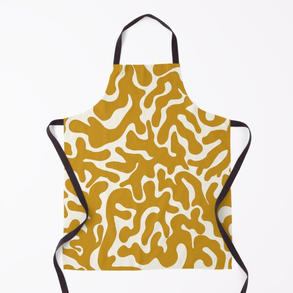 Item preview, Yellow Ochre Organic Shapes Camouflage Abstract Pattern designed and sold by artievarudzite.
