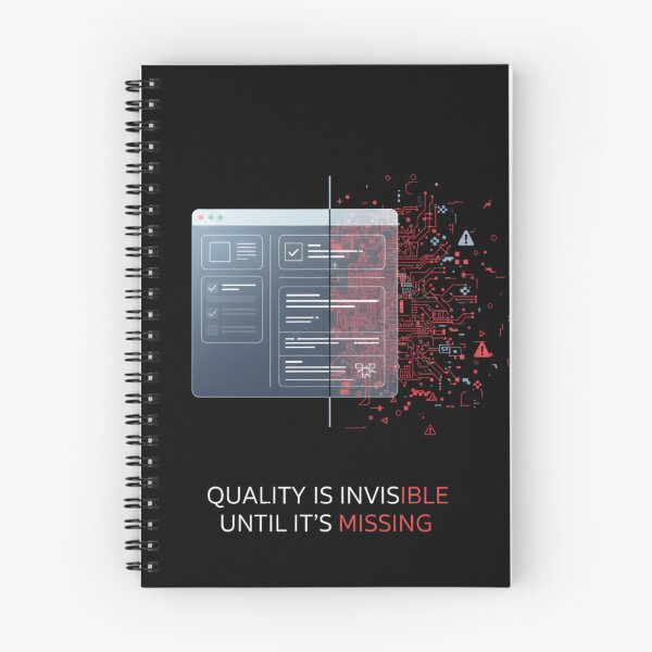 Item preview, Quality Is Invisible Until It’s Missing – Software Testing and QA Tech Design designed and sold by us-products.