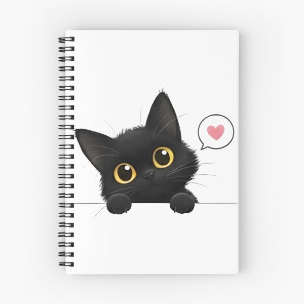 Item preview, Heart Eyed Black Kitten designed and sold by Ousuke ARTs.