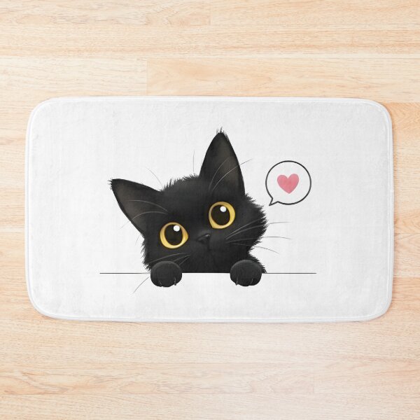 Item preview, Heart Eyed Black Kitten designed and sold by Ousuke ARTs.