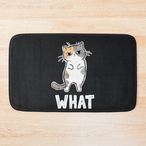Item preview, What Cat – Funny Minimal Meme Design designed and sold by Taans-Creation.