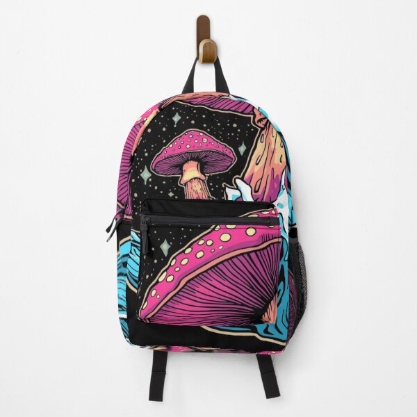Item preview, Psychedelic Mushroom Wave – Trippy Pop Art Illustration on Black designed and sold by PLUSHIWORLDtm.