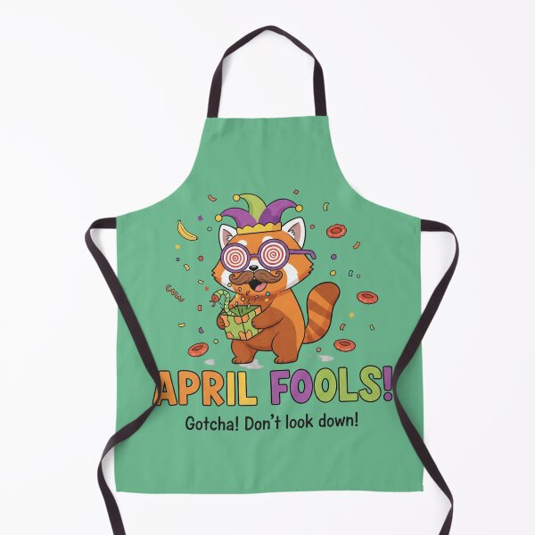 Item preview, Gotcha! Don’t Look Down: Funny April Fools Red Panda designed and sold by InkWeaveShop.