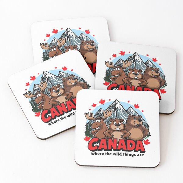 Item preview, Canadian Animals in front of Mountains designed and sold by TLKStudio.
