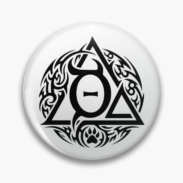Item preview, Neo-Tribal Therian Symbol: Theta Delta Cyber Sigilism designed and sold by smileempire.