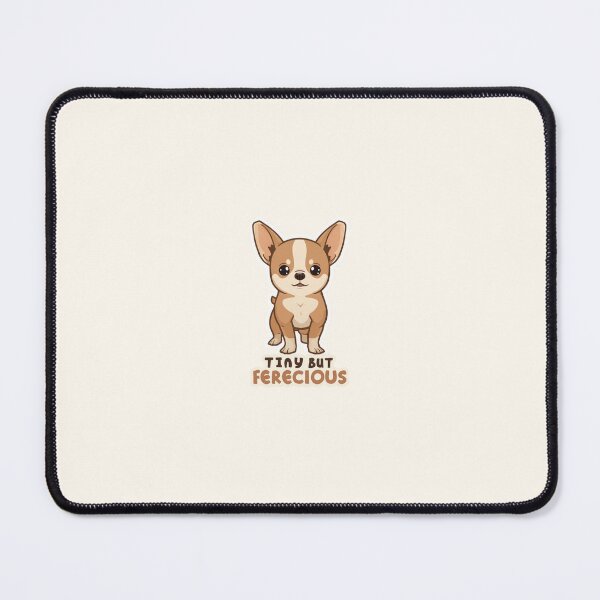 Item preview, Tiny But Ferocious – Cute Chihuahua Cartoon Sticker & T-Shirt designed and sold by The Waggy Doodle.