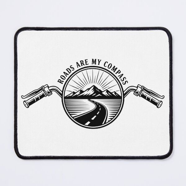 Item preview, Motorcycle Touring Handlebar Road Adventure Freedom Emblem designed and sold by Azeedora.
