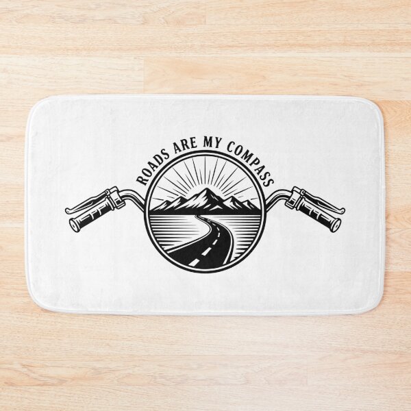 Item preview, Motorcycle Touring Handlebar Road Adventure Freedom Emblem designed and sold by Azeedora.