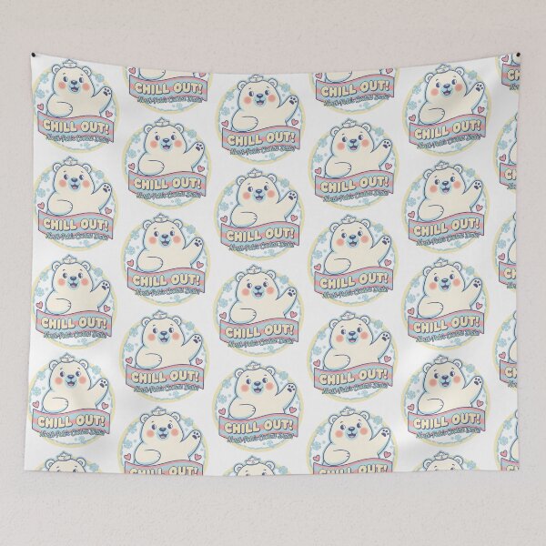 Item preview, North Pole's Chill Out Polar Bear designed and sold by dreephic22.