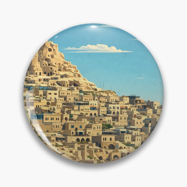 Item preview, Cappadocia Cave Town - Rock Formations & Historic Landscape Illustration designed and sold by darekkocurek.