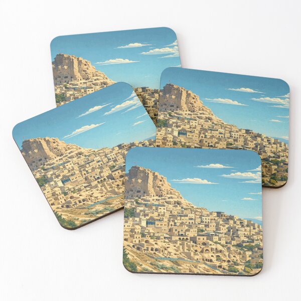 Item preview, Cappadocia Cave Town - Rock Formations & Historic Landscape Illustration designed and sold by darekkocurek.