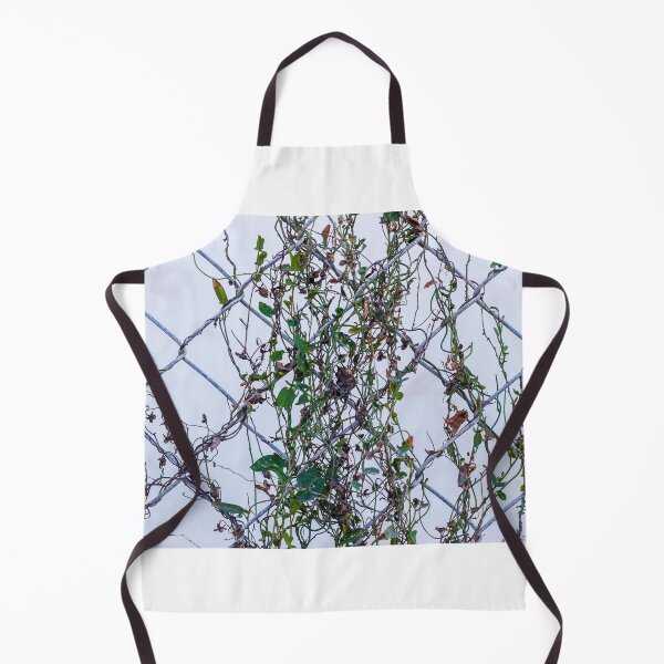 Item preview, Vines Climbing A Chain Link Fence In An Urban Setting With Dried Leaves designed and sold by Nmallia.
