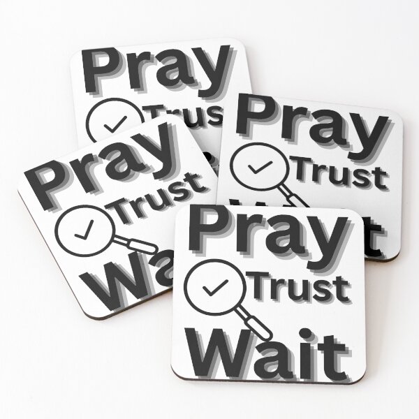Item preview, Pray trust wait designed and sold by FaithVerseDesigns.