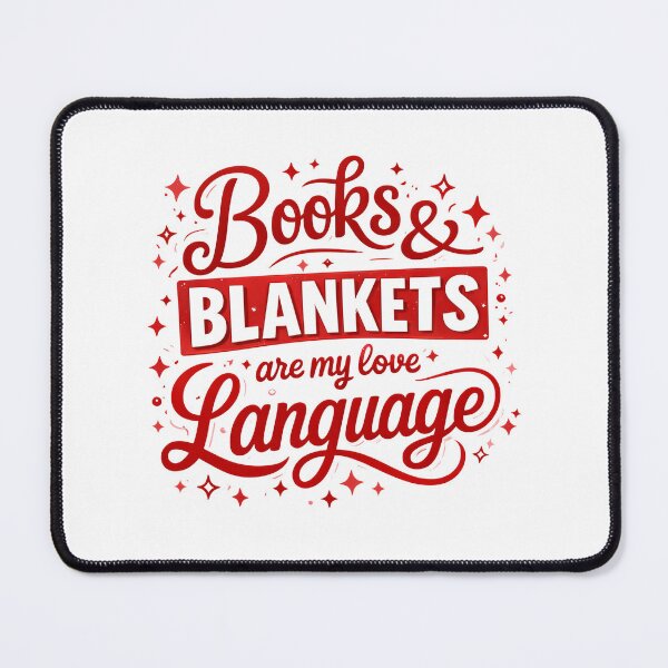 Item preview, Books & Blankets Are My Love Language – Cozy Reader Design designed and sold by VedantXStudio.