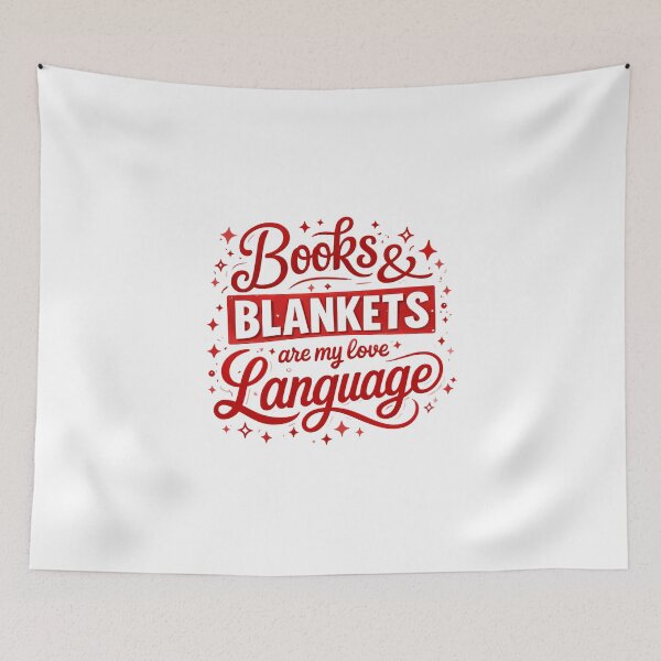 Item preview, Books & Blankets Are My Love Language – Cozy Reader Design designed and sold by VedantXStudio.
