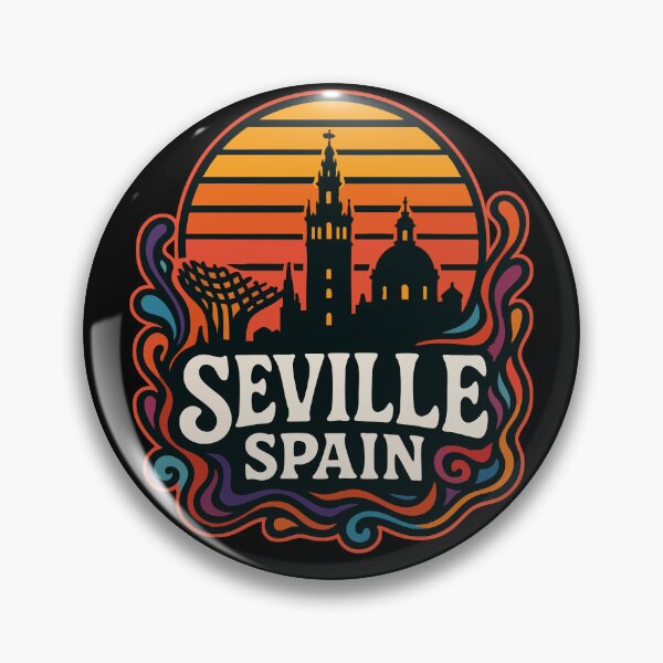 Item preview, Seville Spain Retro Trippy Art Travel designed and sold by TomFrontierArt.