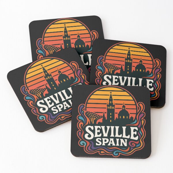 Item preview, Seville Spain Retro Trippy Art Travel designed and sold by TomFrontierArt.