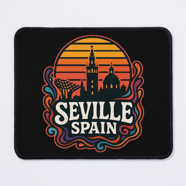 Item preview, Seville Spain Retro Trippy Art Travel designed and sold by TomFrontierArt.