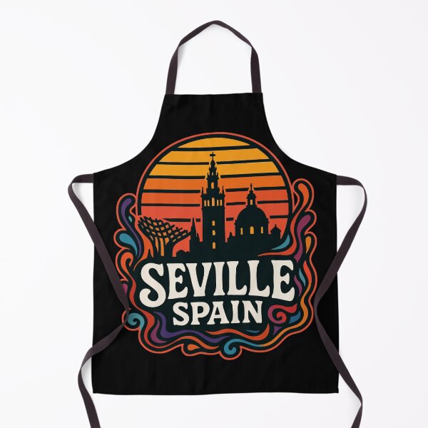 Item preview, Seville Spain Retro Trippy Art Travel designed and sold by TomFrontierArt.