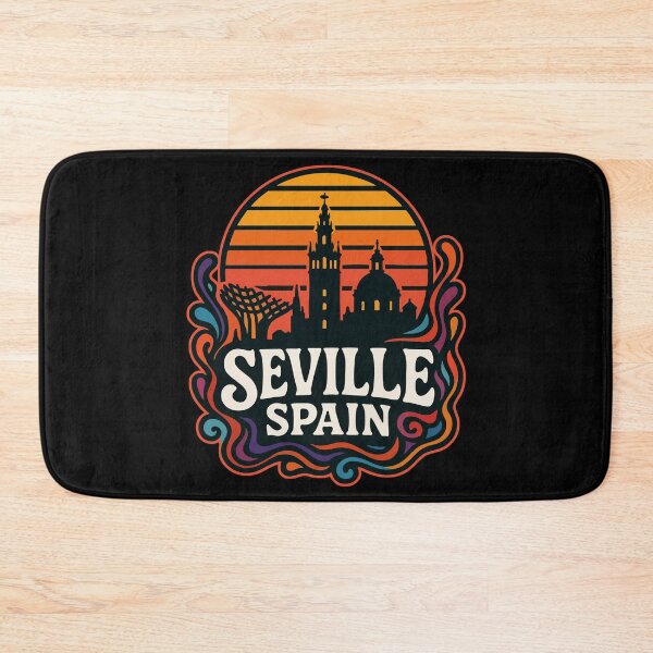 Item preview, Seville Spain Retro Trippy Art Travel designed and sold by TomFrontierArt.