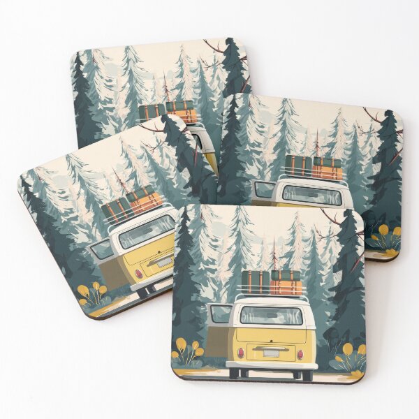Item preview, Van parked near forest with supplies designed and sold by anytka.