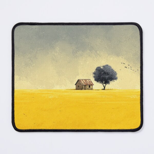 Item preview, House and tree in a yellow field designed and sold by anytka.