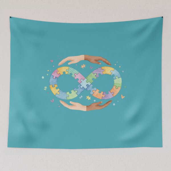 Item preview, Infinity Unity: Neurodiversity Puzzle Art designed and sold by InkWeaveShop.