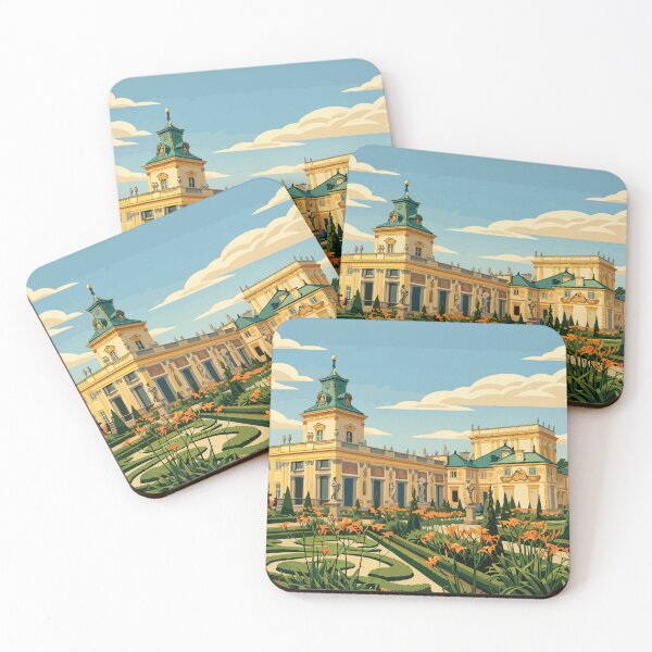 Item preview, Wilanów Palace Gardens – Warsaw Royal Residence Illustration designed and sold by darekkocurek.