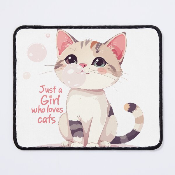 Item preview, Just a girl who loves cats designed and sold by smileykty.