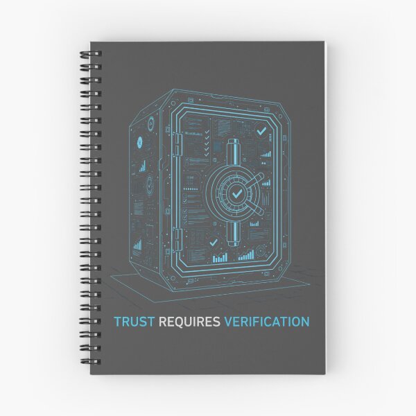 Item preview, Trust Requires Verification Cybersecurity Safe Tech Blueprint Motivation Design designed and sold by us-products.