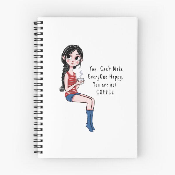 Item preview, Coffee Girl with Humor Caption designed and sold by Iqrapixels.