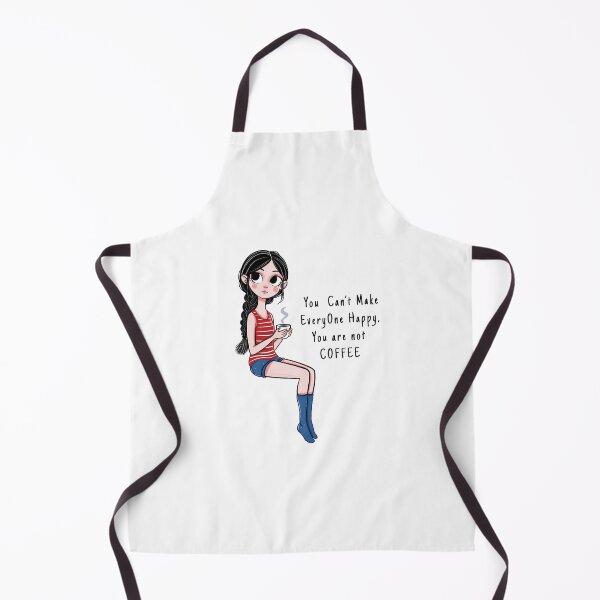Item preview, Coffee Girl with Humor Caption designed and sold by Iqrapixels.