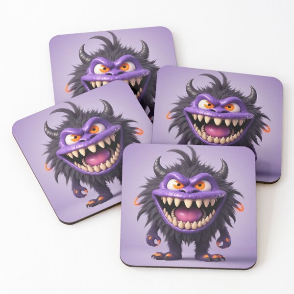 Item preview, Giggle Beast: The Shaggy Purple Monster designed and sold by Dreamy Armine Art.