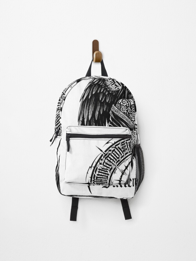 Thumbnail 1 of 3, Backpack, Mourning Grace: The Fallen Seraph designed and sold by RjeeStudio.
