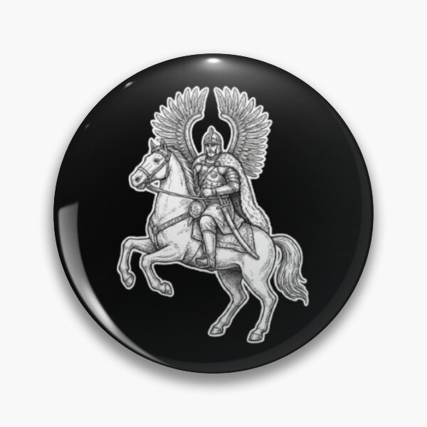 Item preview, White Ink Winged Hussar Illustration designed and sold by optimusprime39.