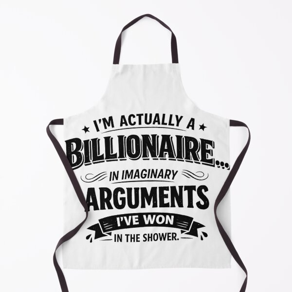 Item preview, Imaginary Billionaire Typography – Funny Shower Thoughts Quote, Self-Aware Humor Design designed and sold by StrayaDesign.