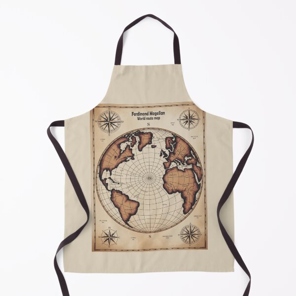 Item preview, Ferdinand Magellan World Route Map – Vintage Nautical Circumnavigation Poster designed and sold by Globalcitytees.