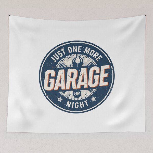 Item preview, Just One More Garage Night – DIY Mechanic Humor Shirt designed and sold by KapiPrint.
