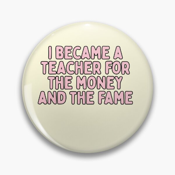 Item preview, funny pun teacher quote gift pink designed and sold by phoebescribble.