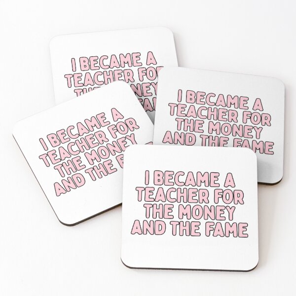 Item preview, funny pun teacher quote gift pink designed and sold by phoebescribble.