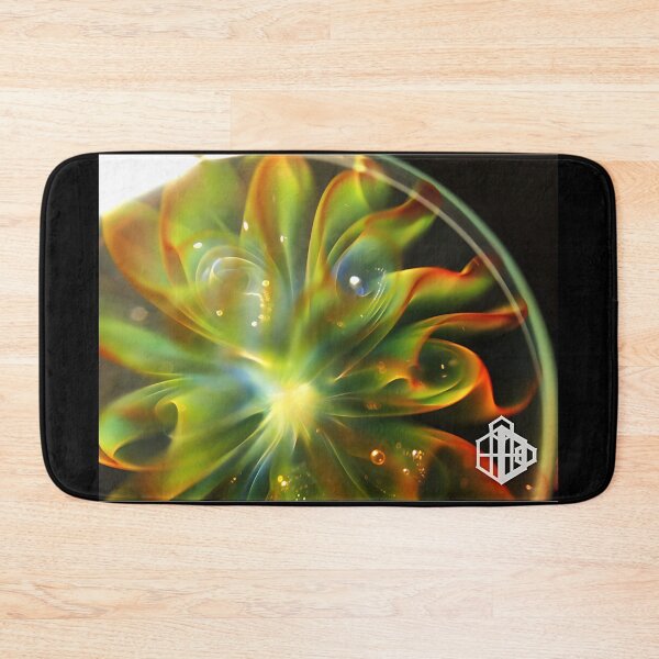 Item preview, Emerald Bloom — Glass Microscopy Art designed and sold by HIKARIMi.