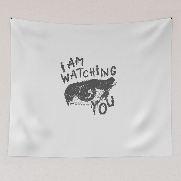 Item preview, I Am Watching You Iguana Graphic – Dark Grunge Reptile Street Art Design designed and sold by ConfuseLab Shop.