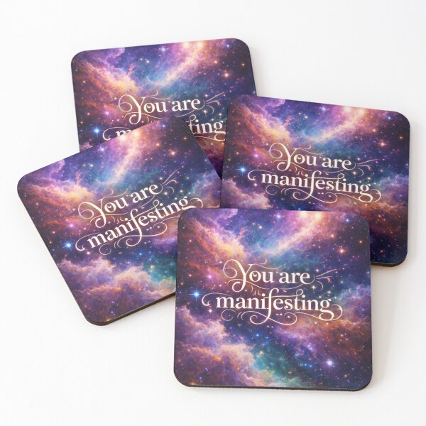 Item preview, Manifestation Wall Art – You Are Manifesting Galaxy Affirmation Poster designed and sold by MysticPurpleHue.